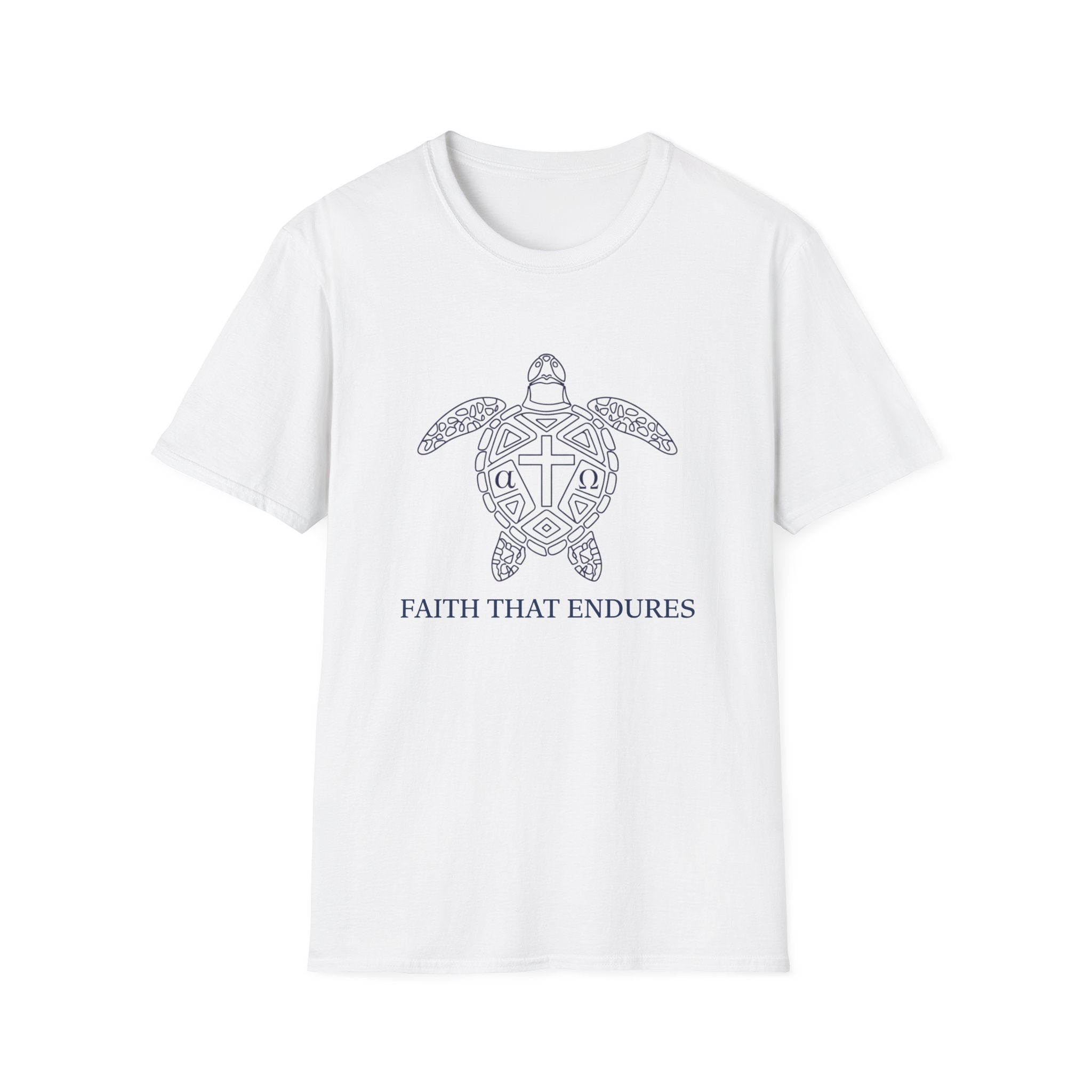 Faith That Endures Alpha Omega Turtle - T-Shirt