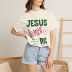 Comfort Colors® Christian Summer Shirt Retro Jesus Loves Me Shirt, Galatians 2 20 Christian Tee, Christian Shirt For Women Faith Tee