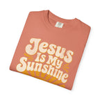 Jesus Is My Sunshine Chrisitianity Shirt Comfort Colors, Retro Christian Beach Tee, Coastal Sunset Graphic