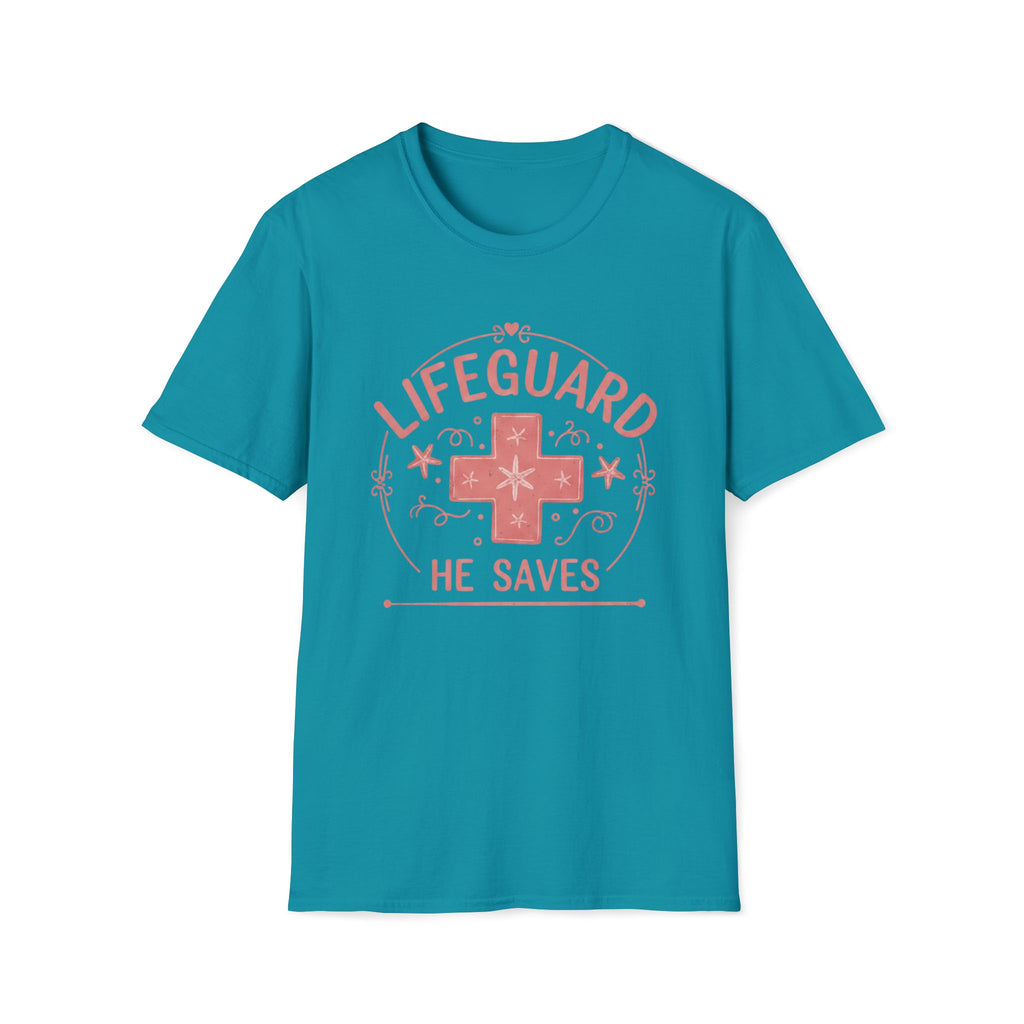 Lifeguard He Saves Pink T-Shirt