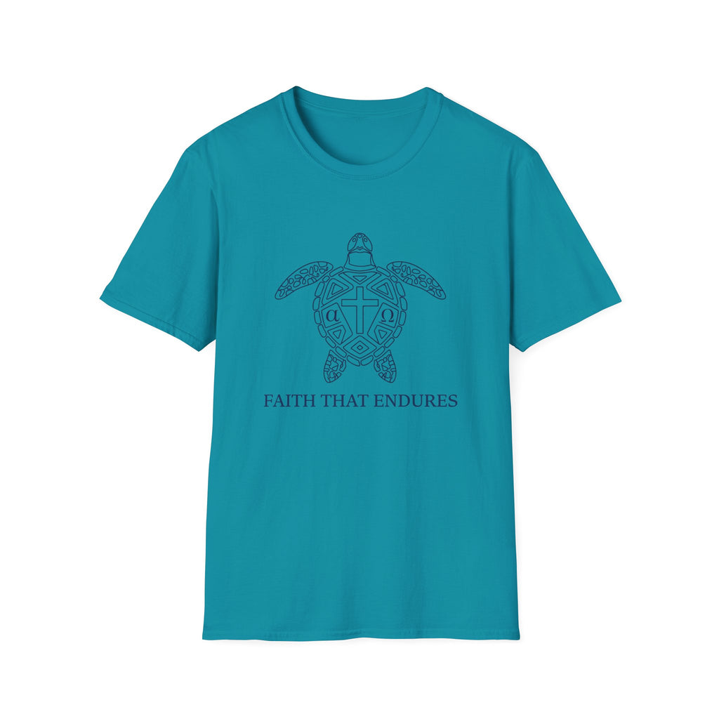 Faith That Endures Alpha Omega Turtle - T-Shirt