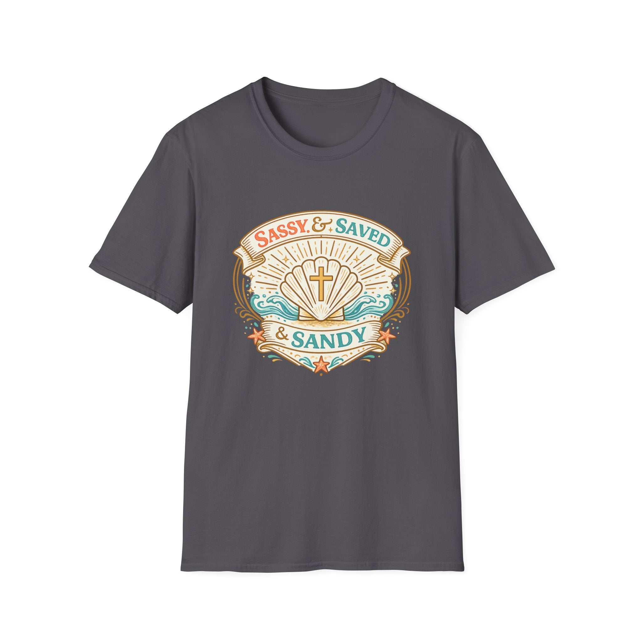 Sassy & Saved & Sandy Seashell - T-Shirt
