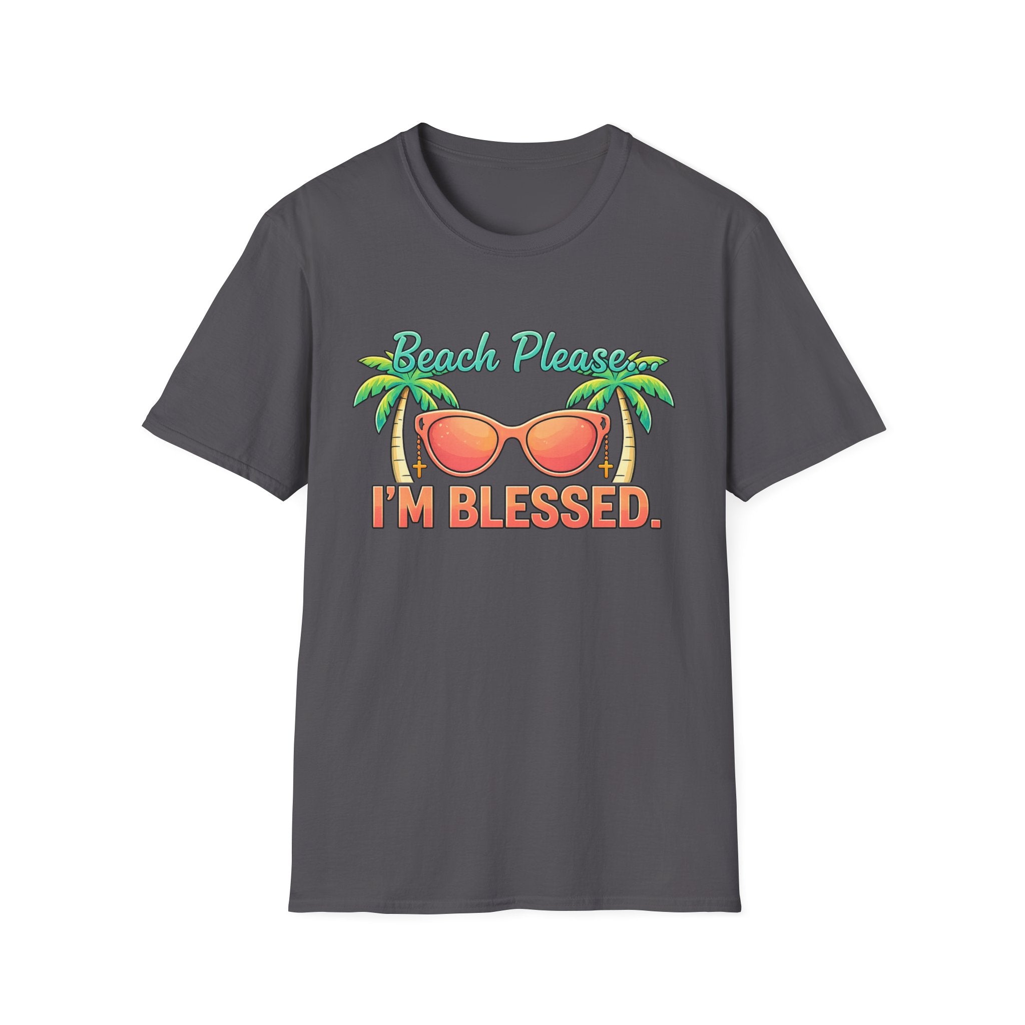 Beach Please I'm Blessed Retro  Vibe - T-Shirt