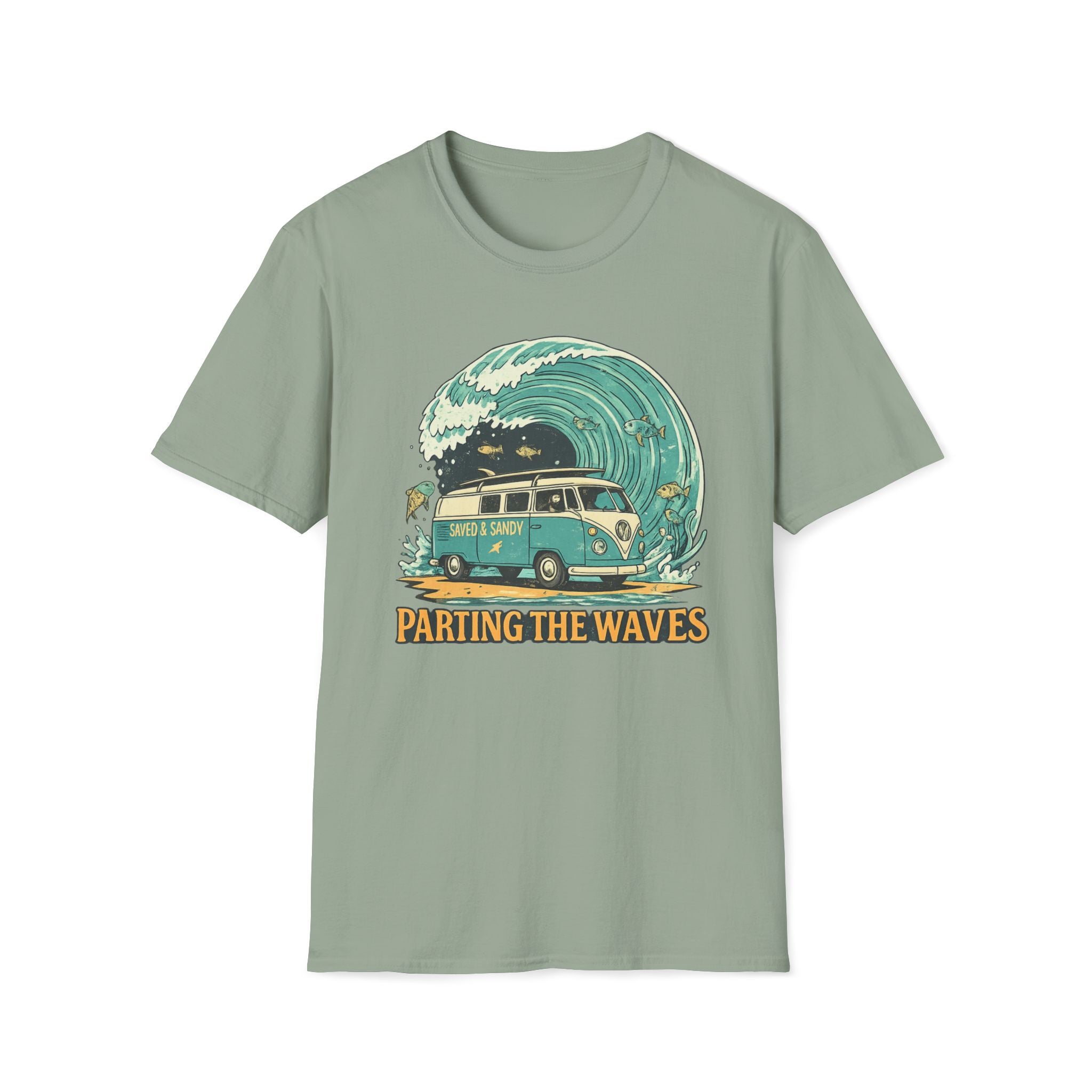 Parting the Waves Van Fish T-Shirt