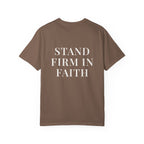STAND FIRM IN FAITH — Back Print Christian T-Shirt