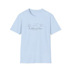 Be Still and Know Line Art Turtles Shell Starfish - T-Shirt