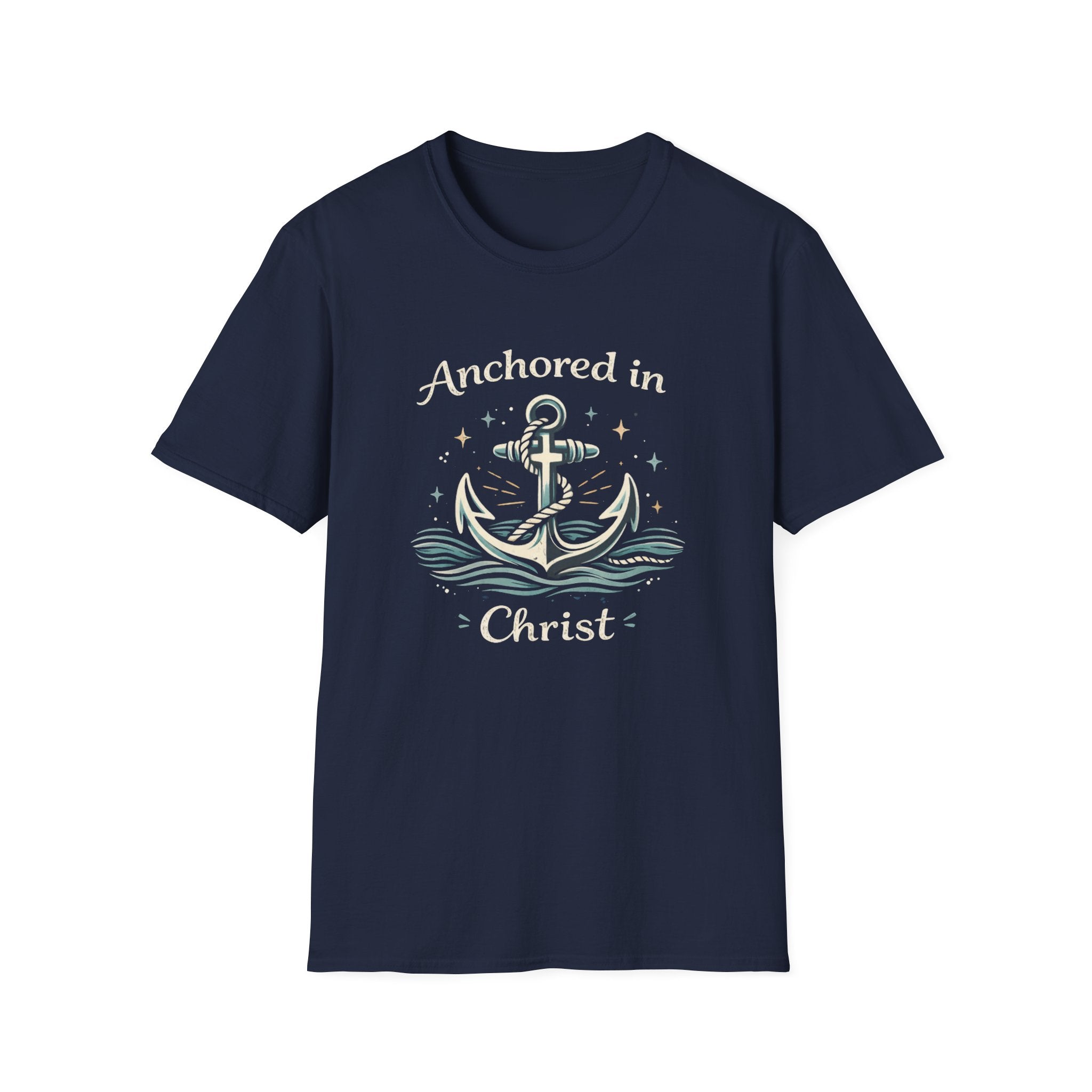 Anchored In Christ Anchor Cross - T-Shirt