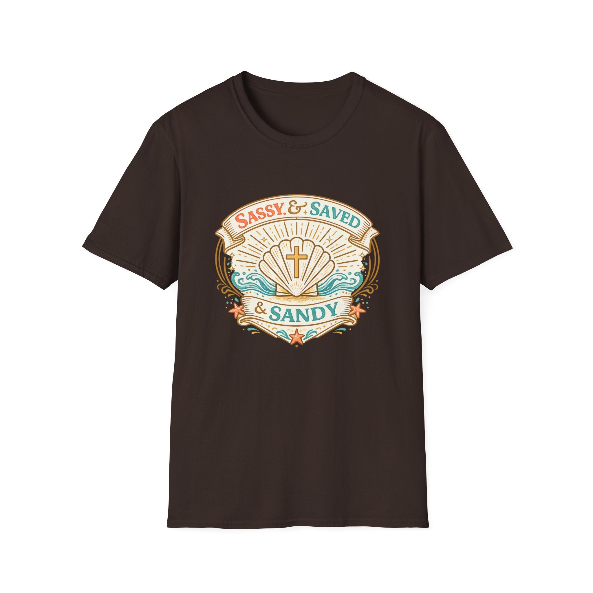Sassy & Saved & Sandy Seashell - T-Shirt