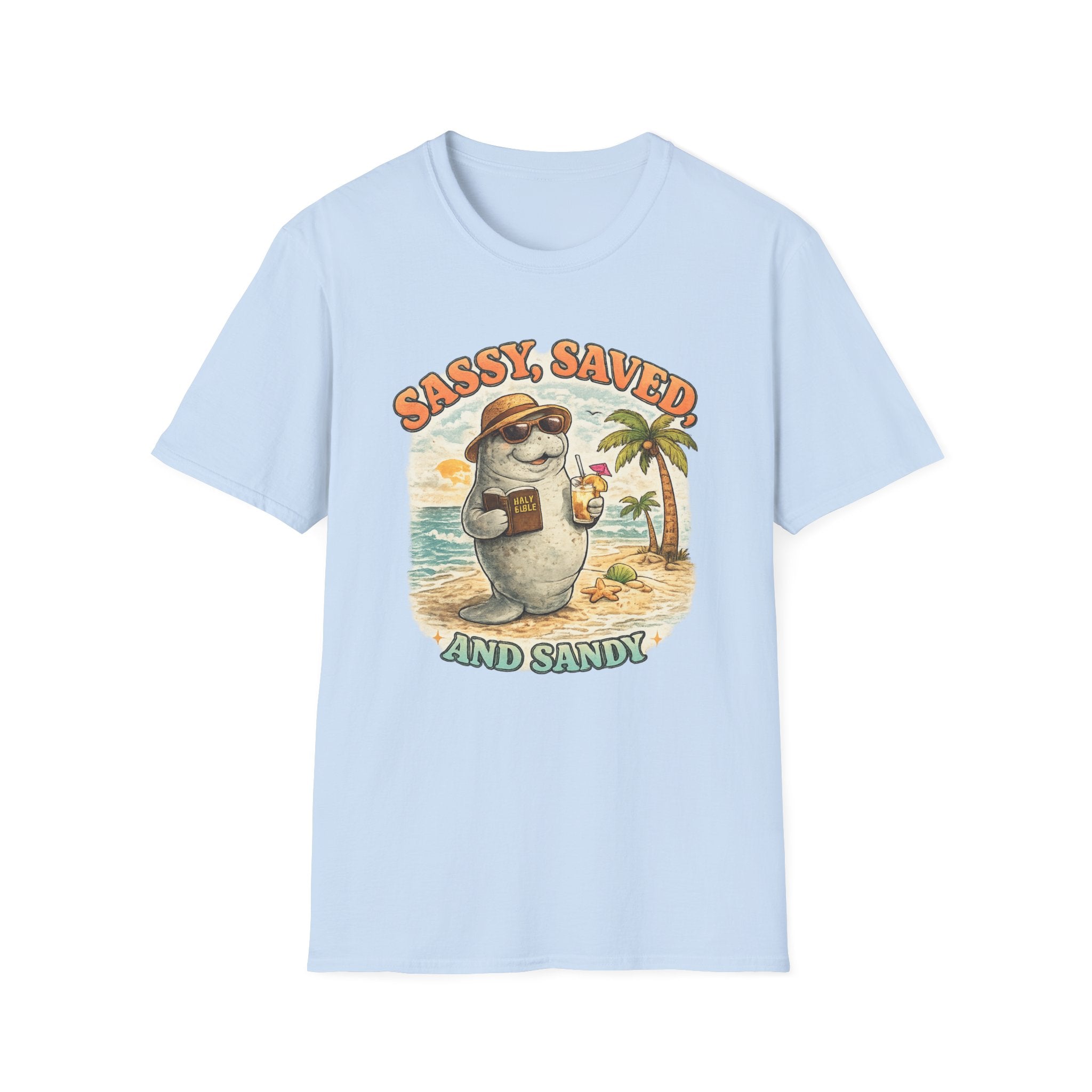 Sassy Saved and Sandy Manatee - T-Shirt
