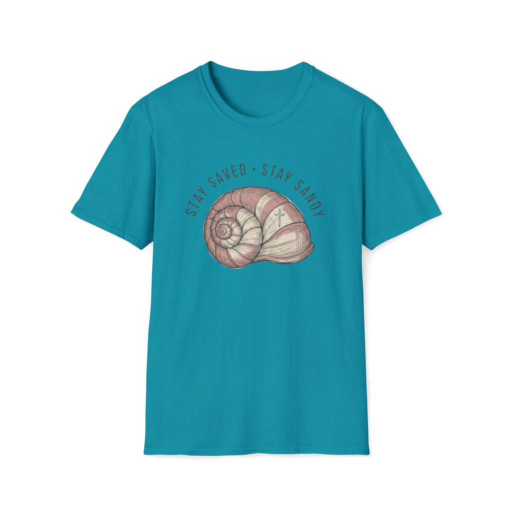 Stay Saved Stay Sandy Seashell  T-Shirt