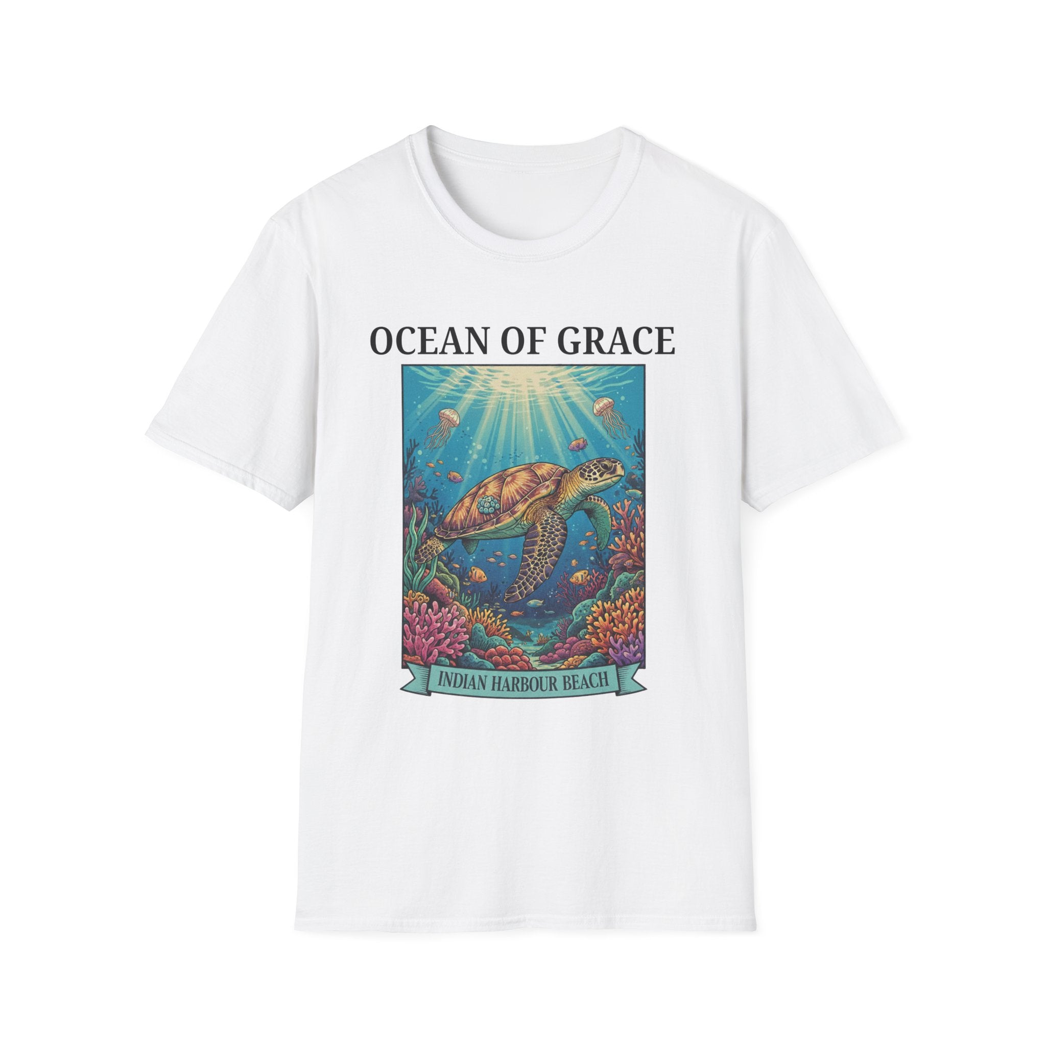 Ocean of Grace Sea Turtle Indian Harbour Beach - T-Shirt