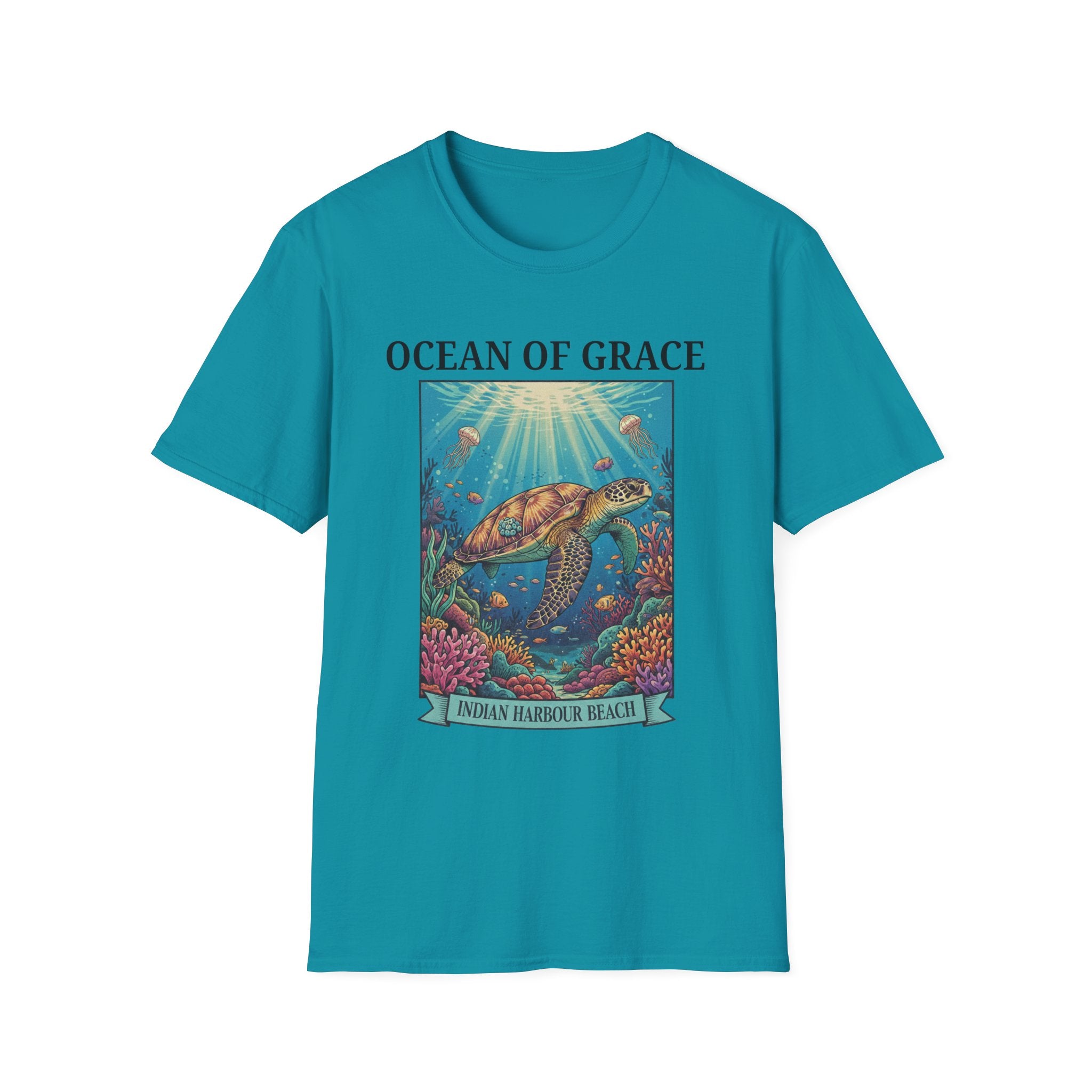 Ocean of Grace Sea Turtle Indian Harbour Beach - T-Shirt