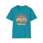 Saved & Sandy Beach Umbrella Retro T-Shirt