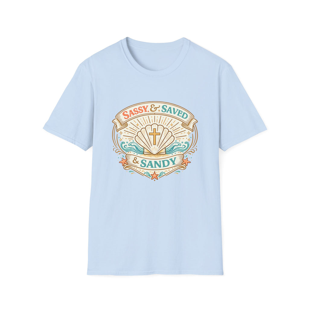 Sassy & Saved & Sandy Seashell - T-Shirt