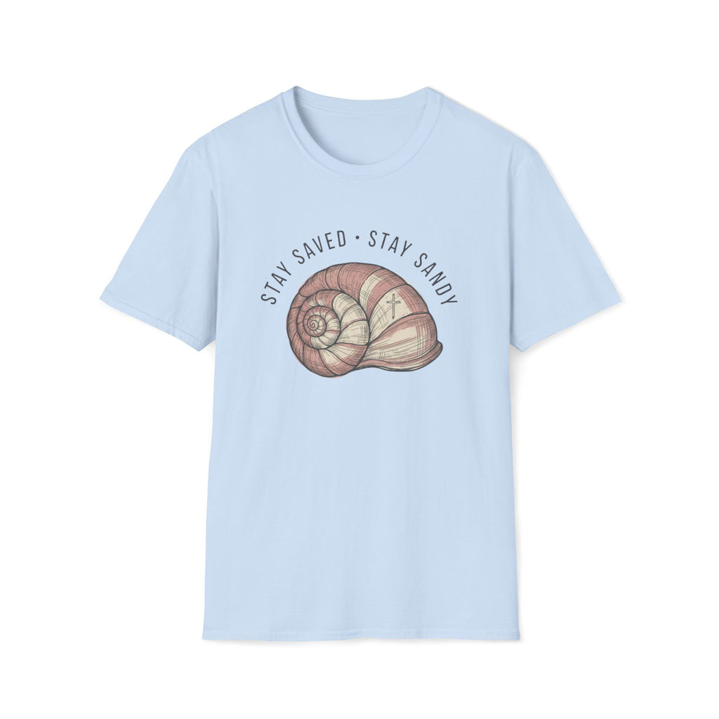 Stay Saved Stay Sandy Seashell  T-Shirt