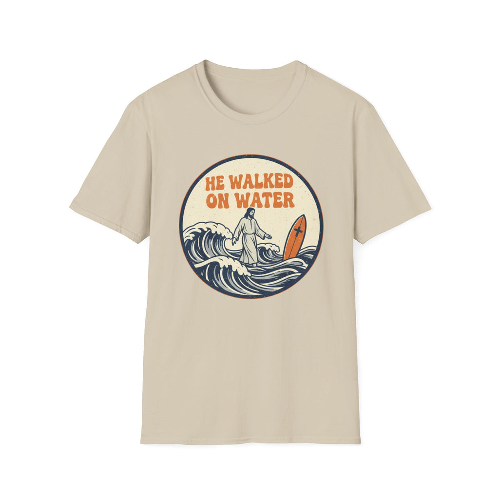 He Walked On Water 70s Vibe - T-Shirt