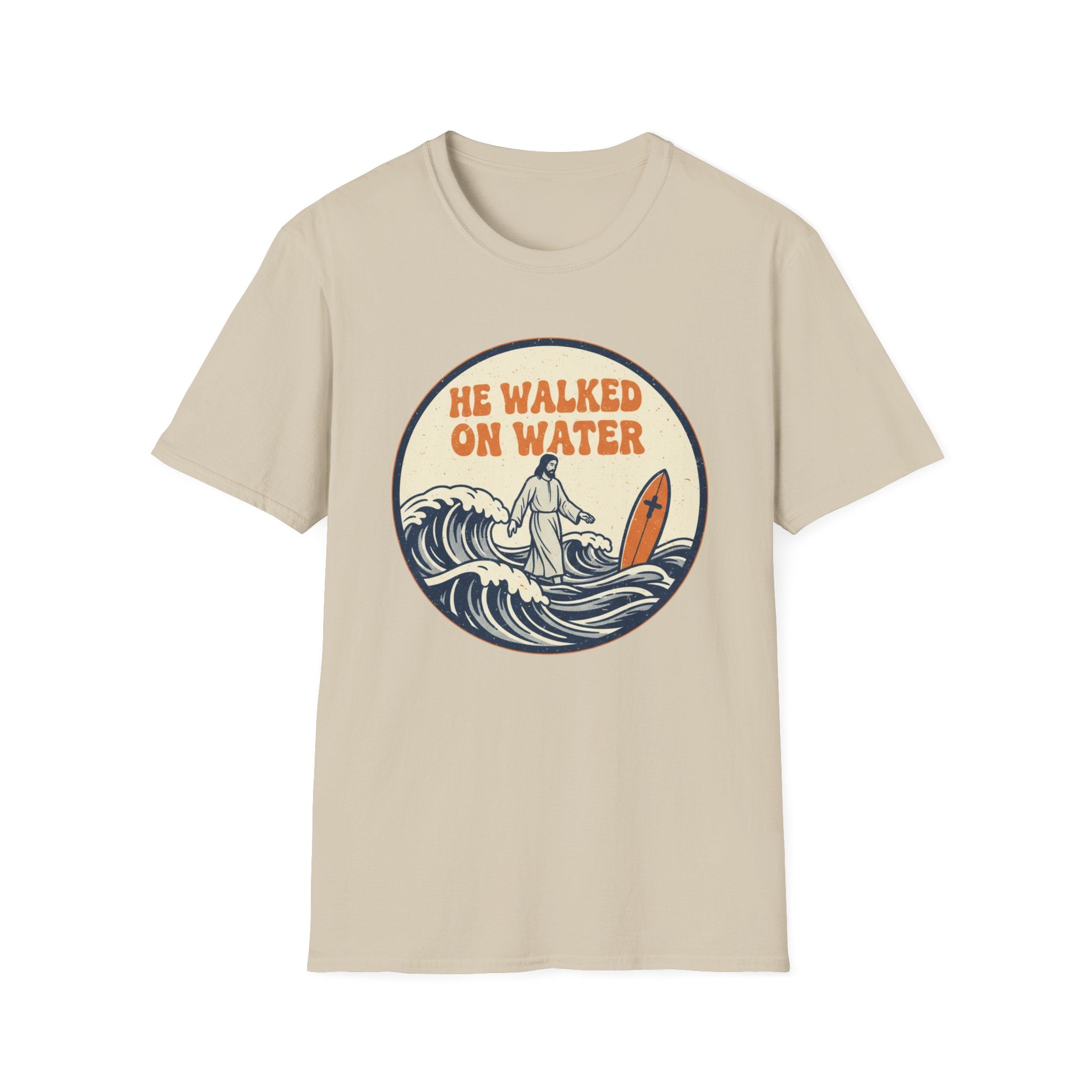 He Walked On Water 70s Vibe - T-Shirt