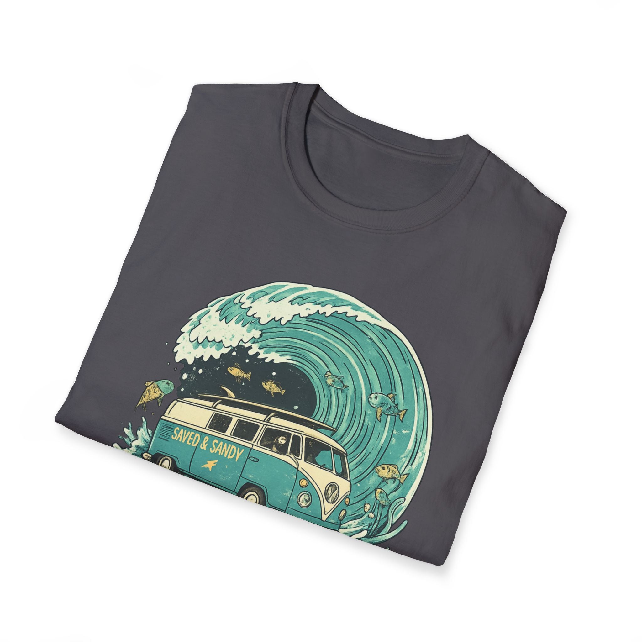 Parting the Waves Van Fish T-Shirt