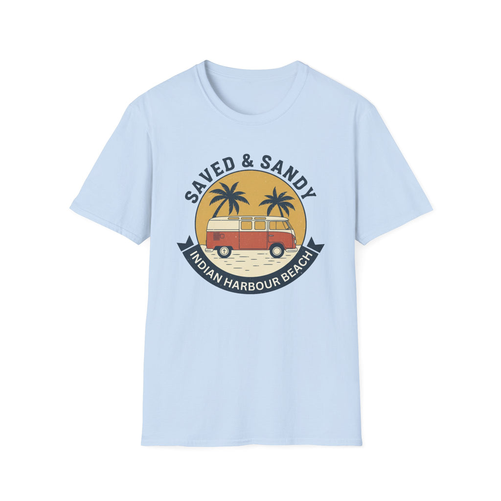 Saved & Sandy Van Palm Trees Indian Harbour Beach - T-Shirt