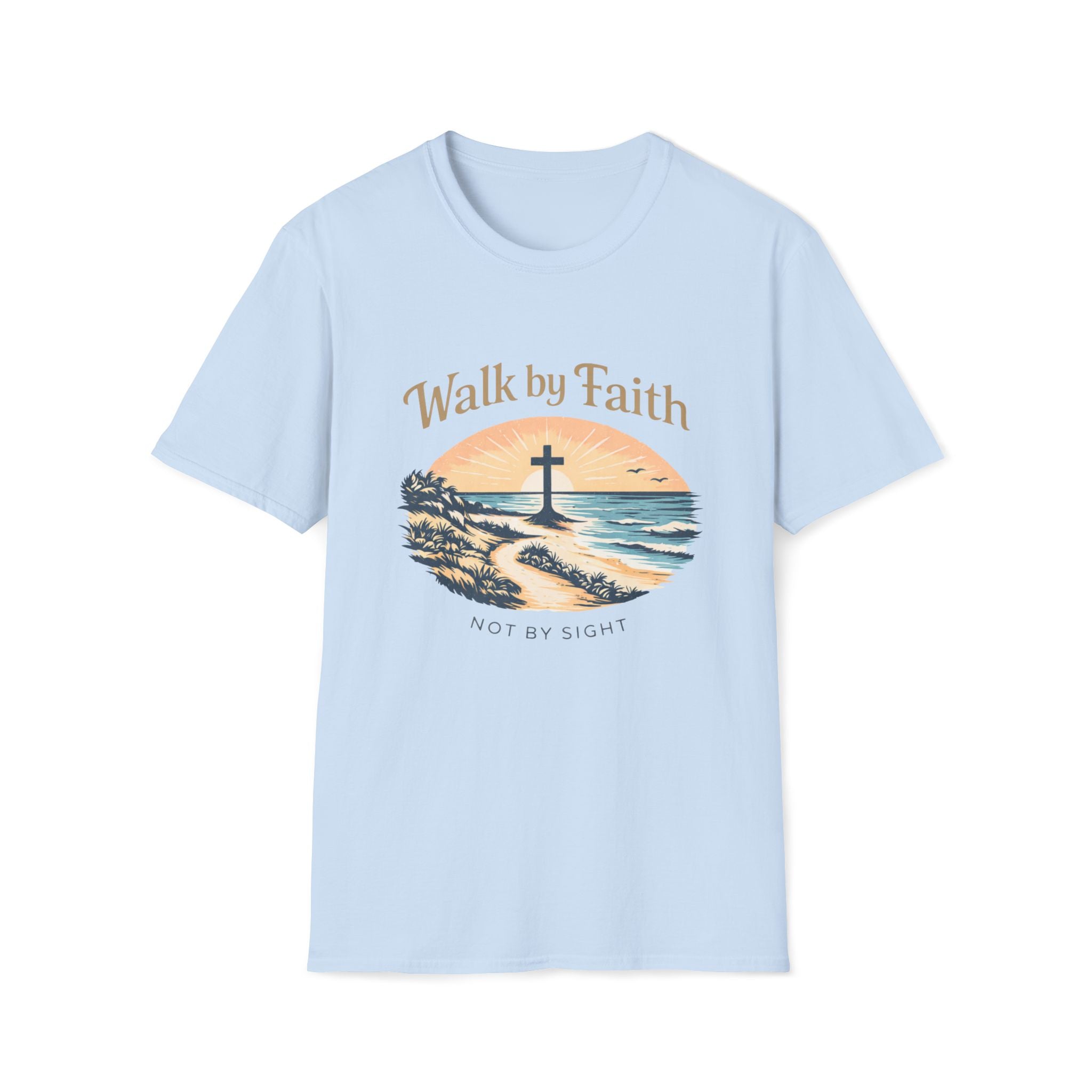 Walk by Faith Not by Sight Beach T-Shirt