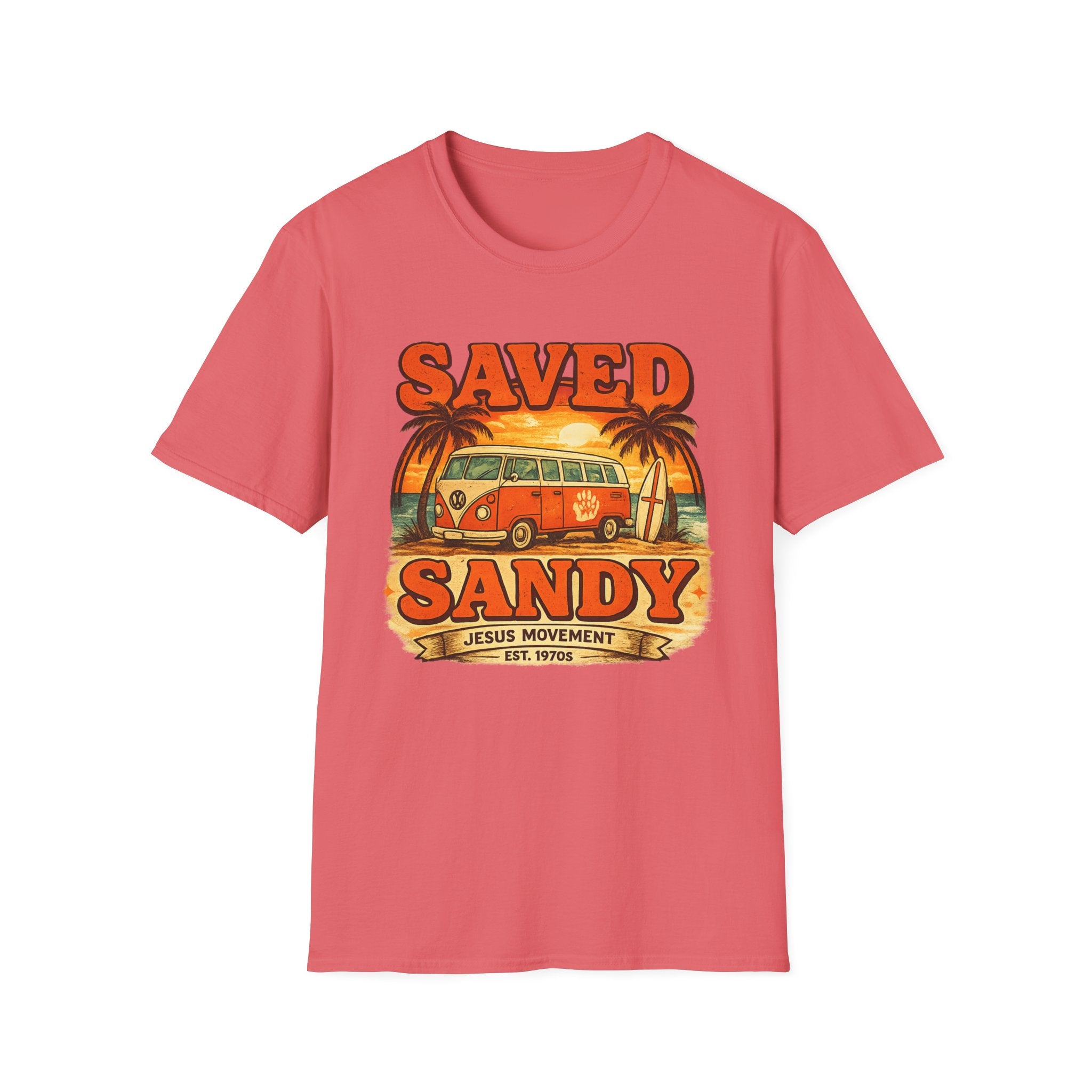 Jesus Movement Saved and Sandy - T-Shirt