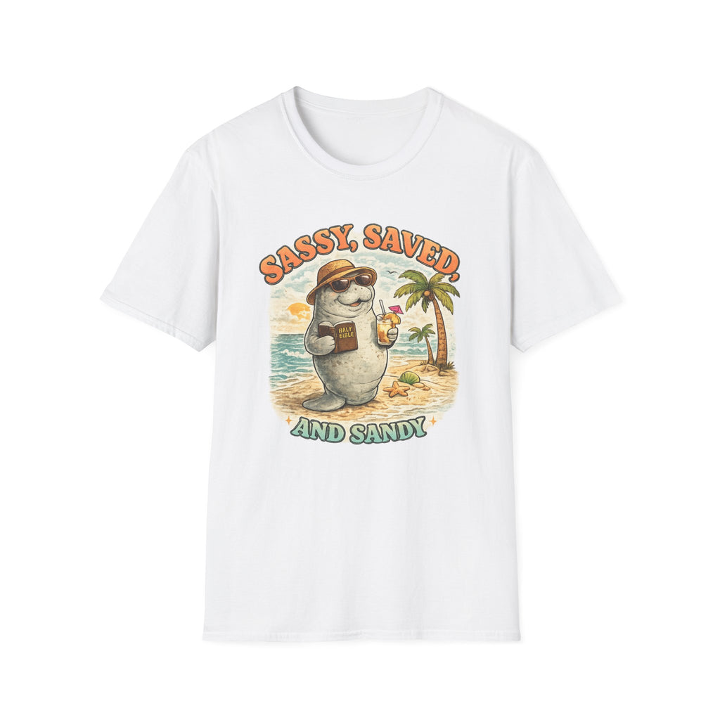 Sassy Saved and Sandy Manatee - T-Shirt