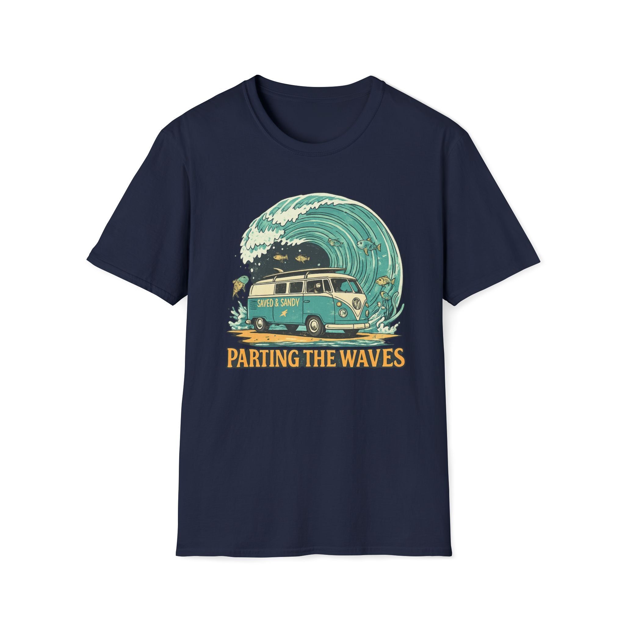 Parting the Waves Van Fish T-Shirt