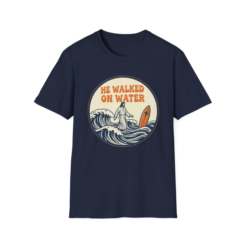 He Walked On Water 70s Vibe - T-Shirt