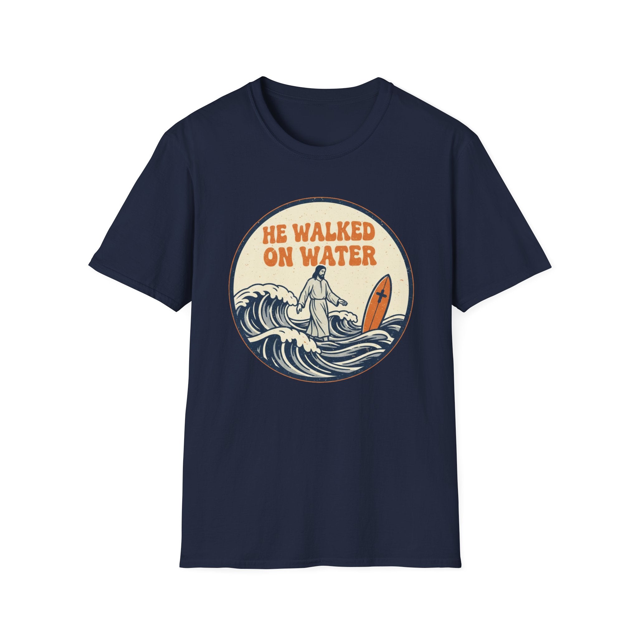 He Walked On Water 70s Vibe - T-Shirt