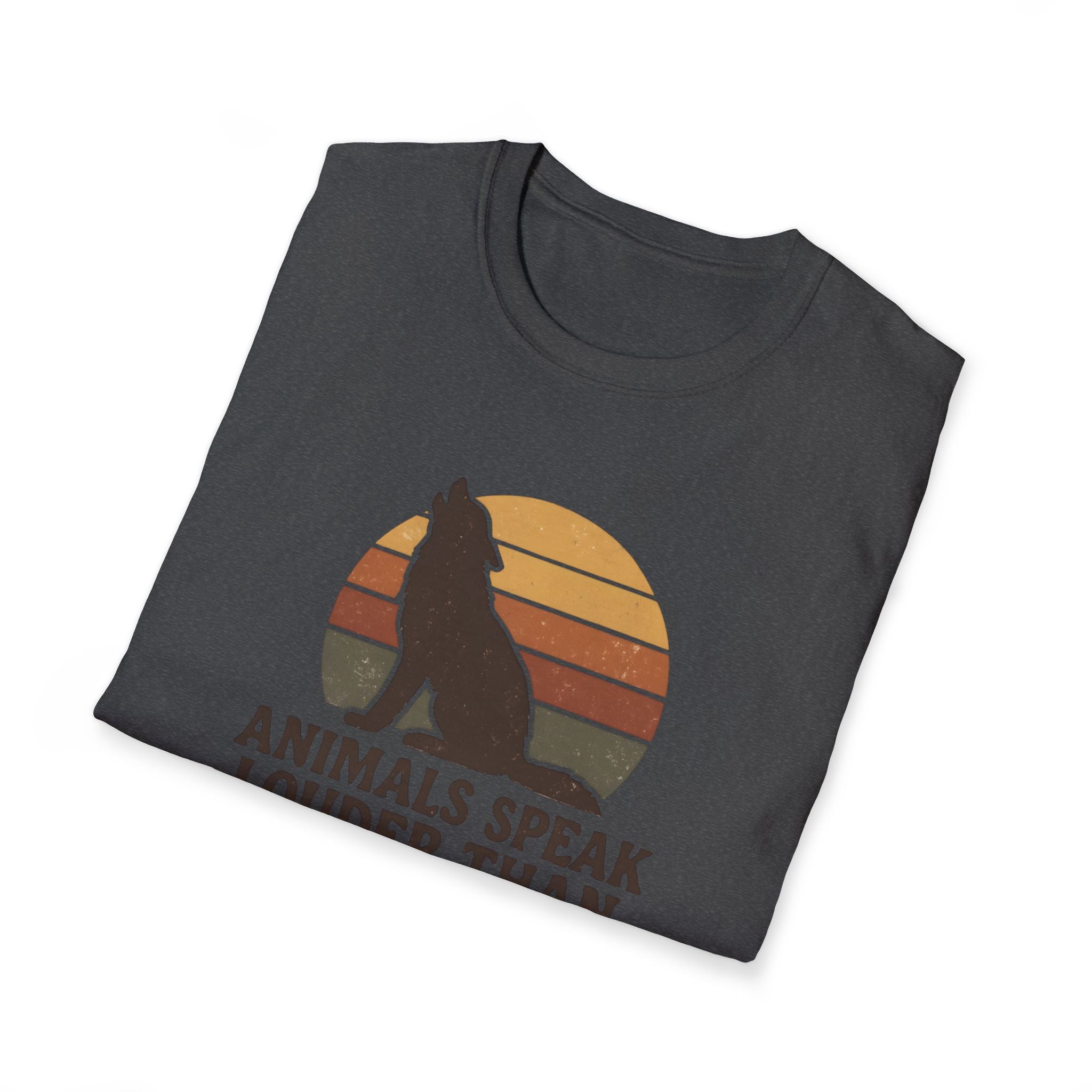 Wolf Silhouette at Sunset T-Shirt