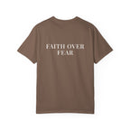FAITH OVER FEAR — Back Print Christian T-Shirt