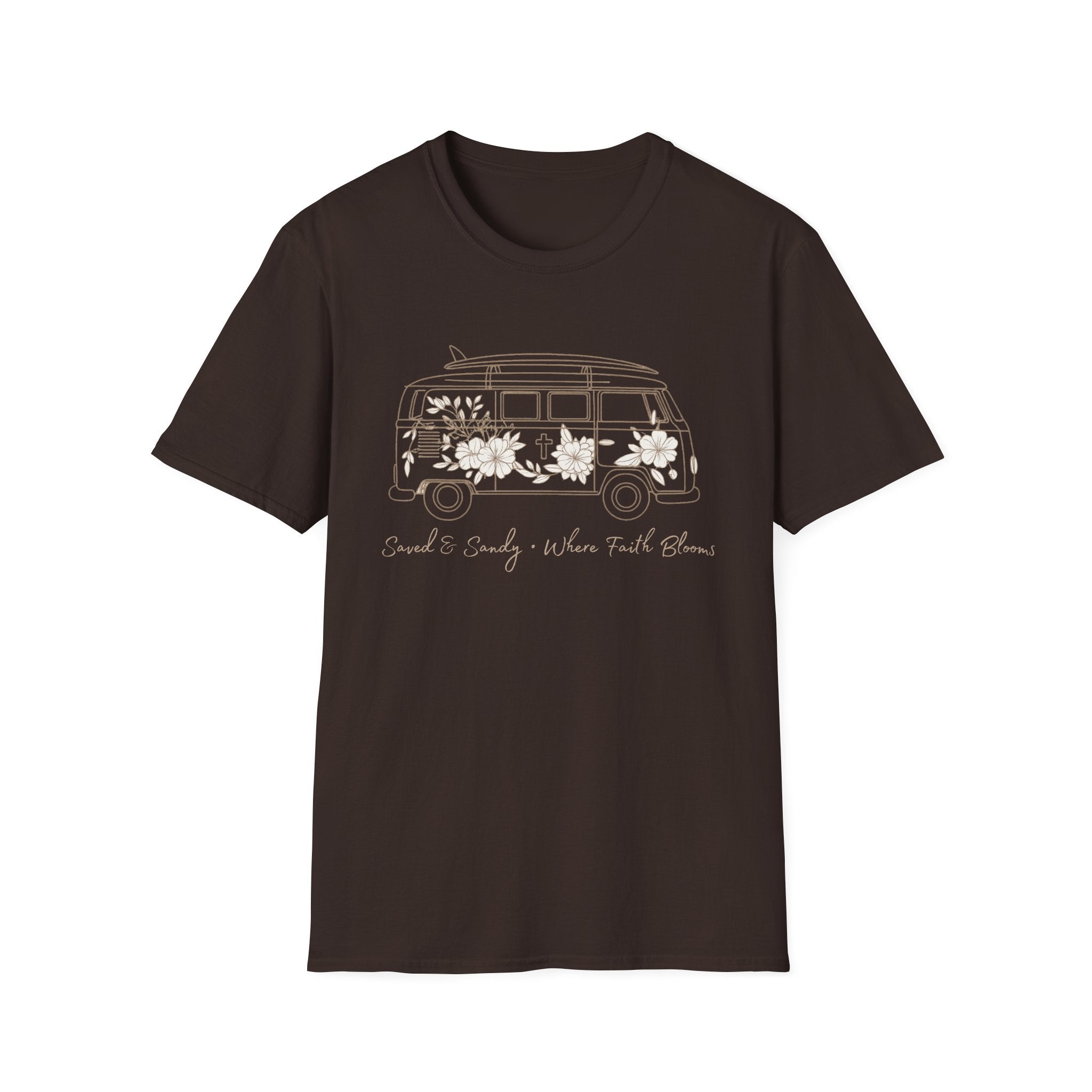 Saved & Sandy Where Faith Blooms - T-Shirt