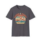 Saved & Sandy Beach Umbrella Retro T-Shirt