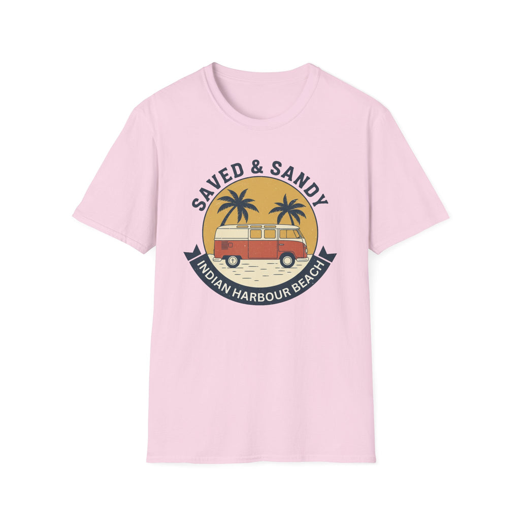 Saved & Sandy Van Palm Trees Indian Harbour Beach - T-Shirt