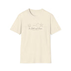Be Still and Know Line Art Turtles Shell Starfish - T-Shirt