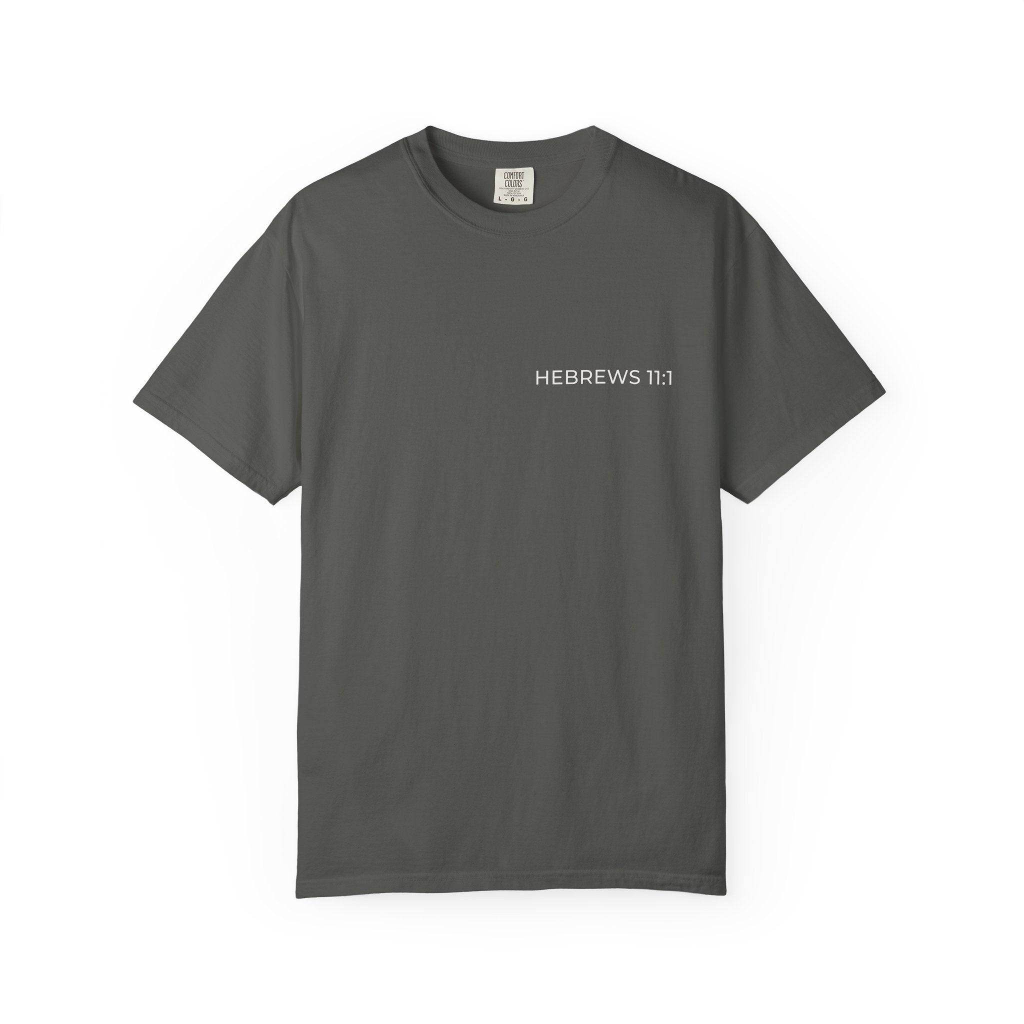 HEBREWS 11:1 — Micro Chest Christian T-Shirt