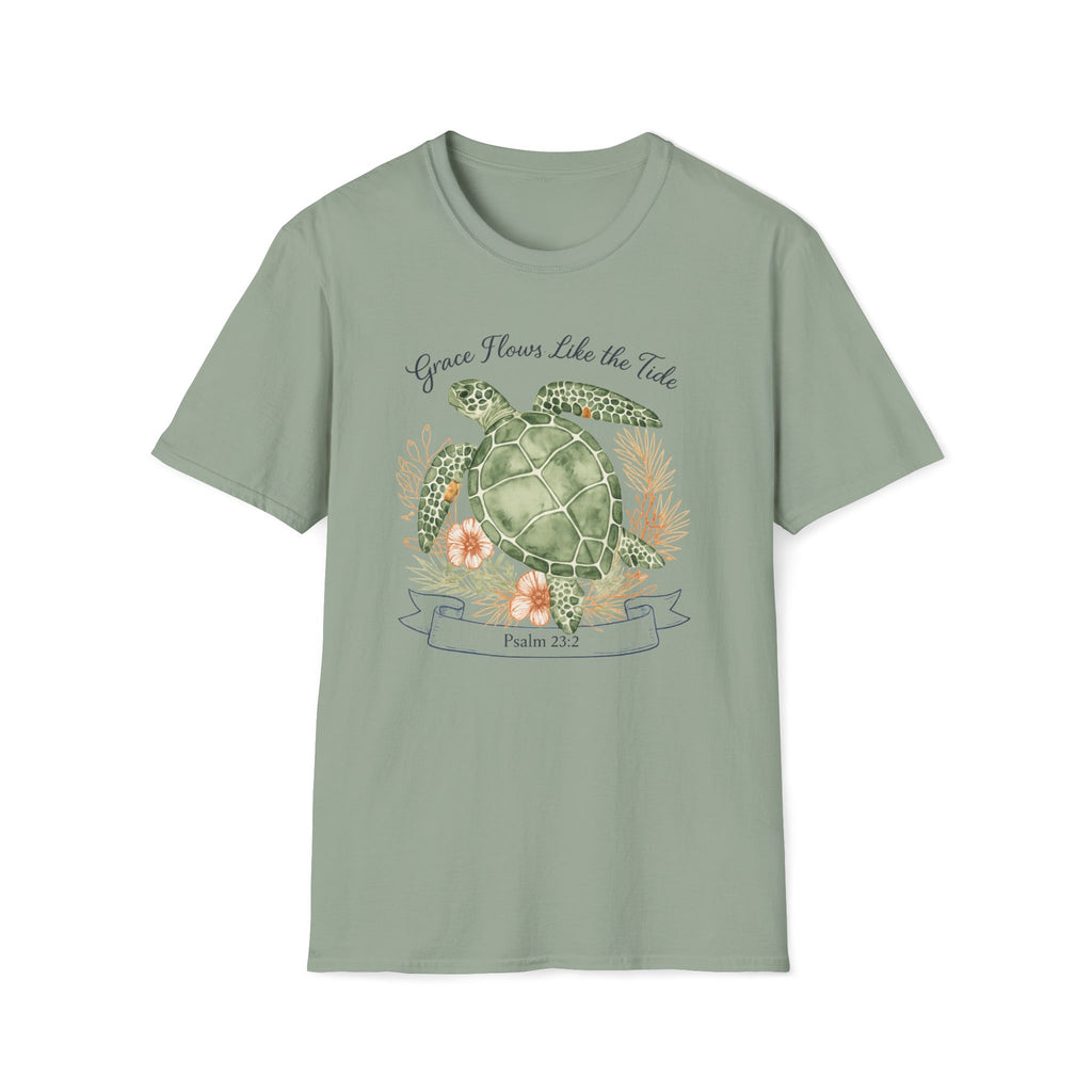 Grace Flows Like The Tide Sea Turtle T-Shirt