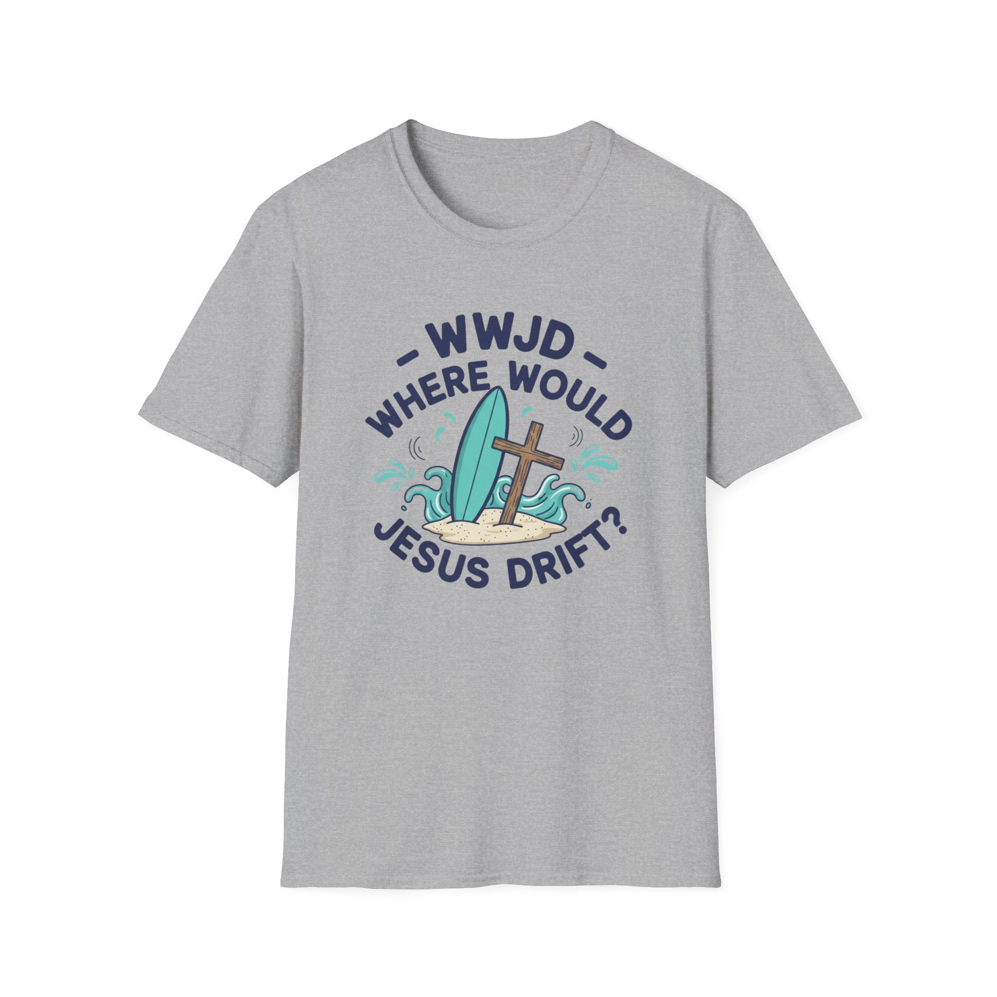 WWJD Where Would Jesus Drift? T-Shirt