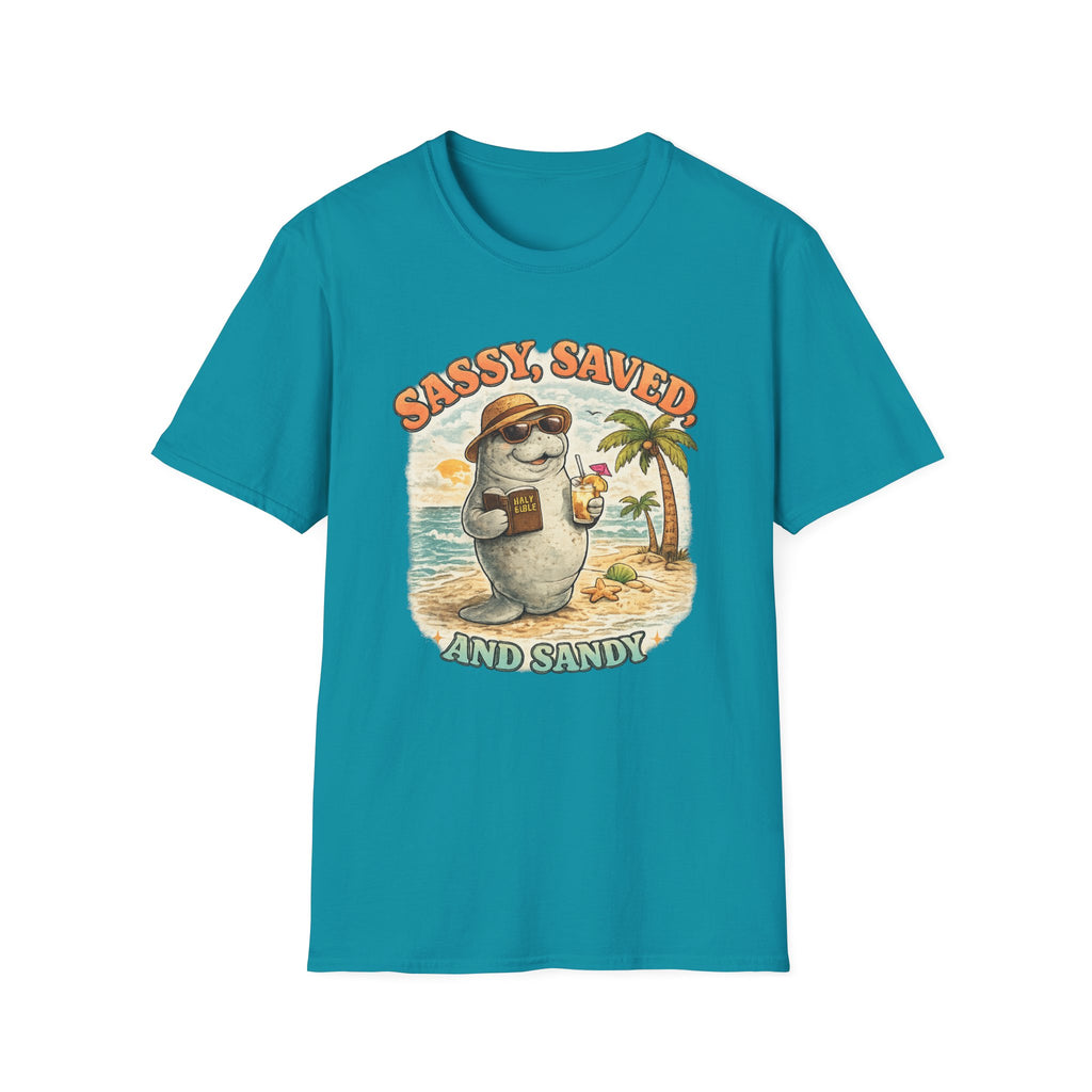 Sassy Saved and Sandy Manatee - T-Shirt
