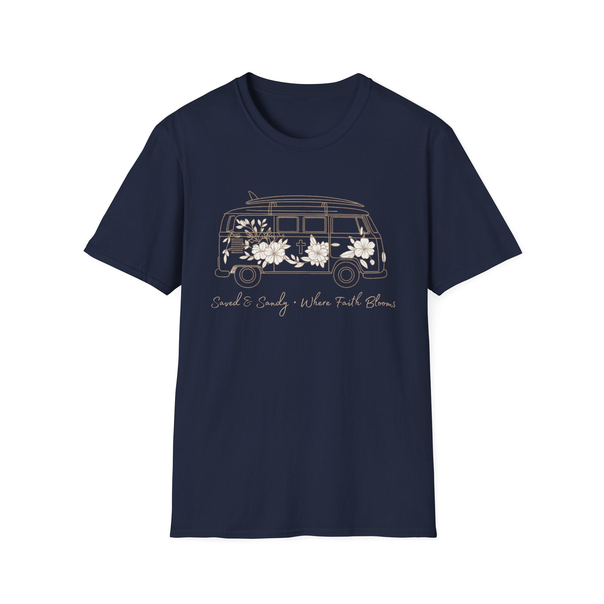 Saved & Sandy Where Faith Blooms - T-Shirt