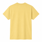 Blank back view of Butter Comfort Colors 1717 T-shirt