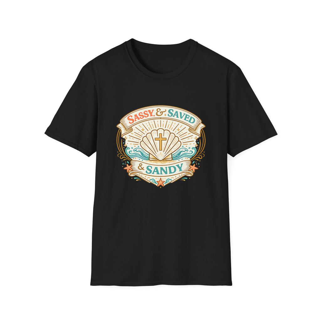 Sassy & Saved & Sandy Seashell - T-Shirt