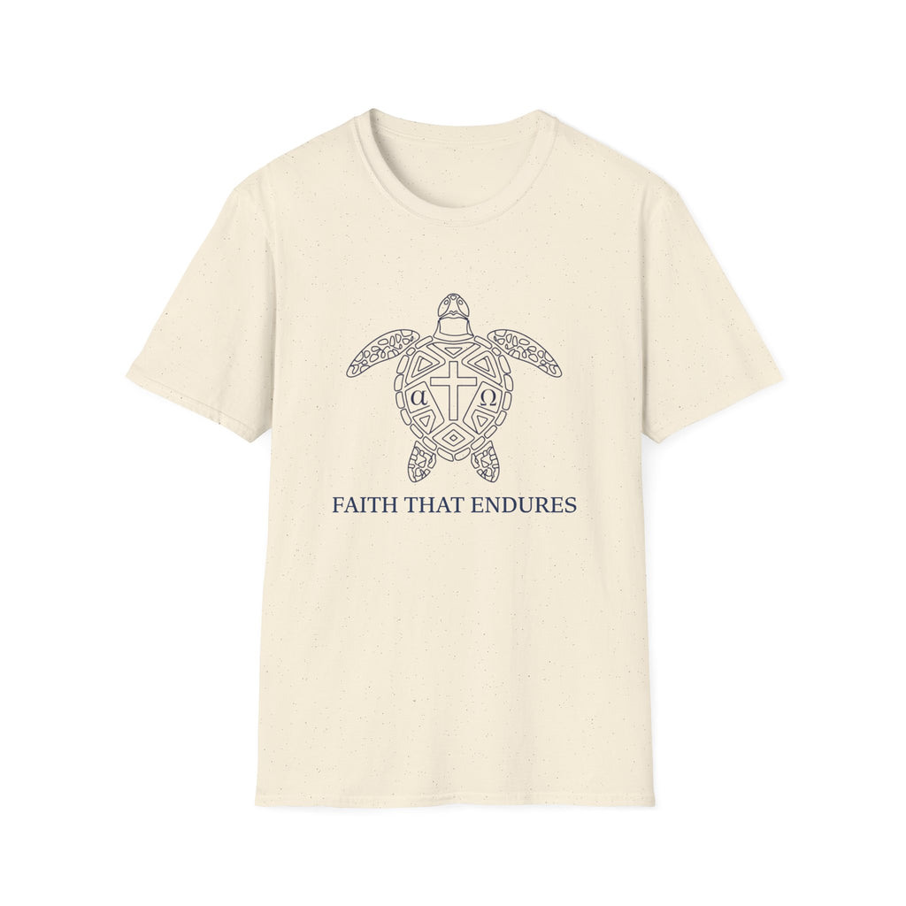 Faith That Endures Alpha Omega Turtle - T-Shirt