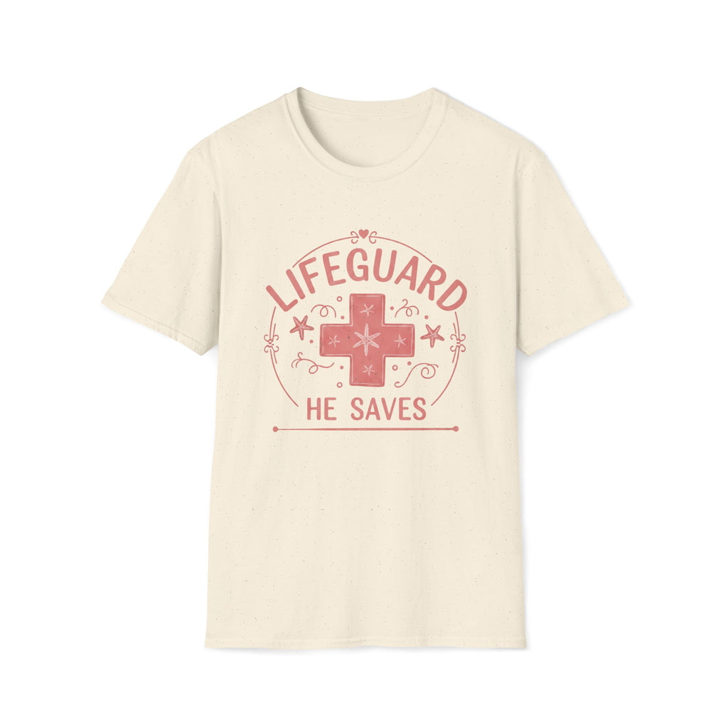 Lifeguard He Saves Pink T-Shirt