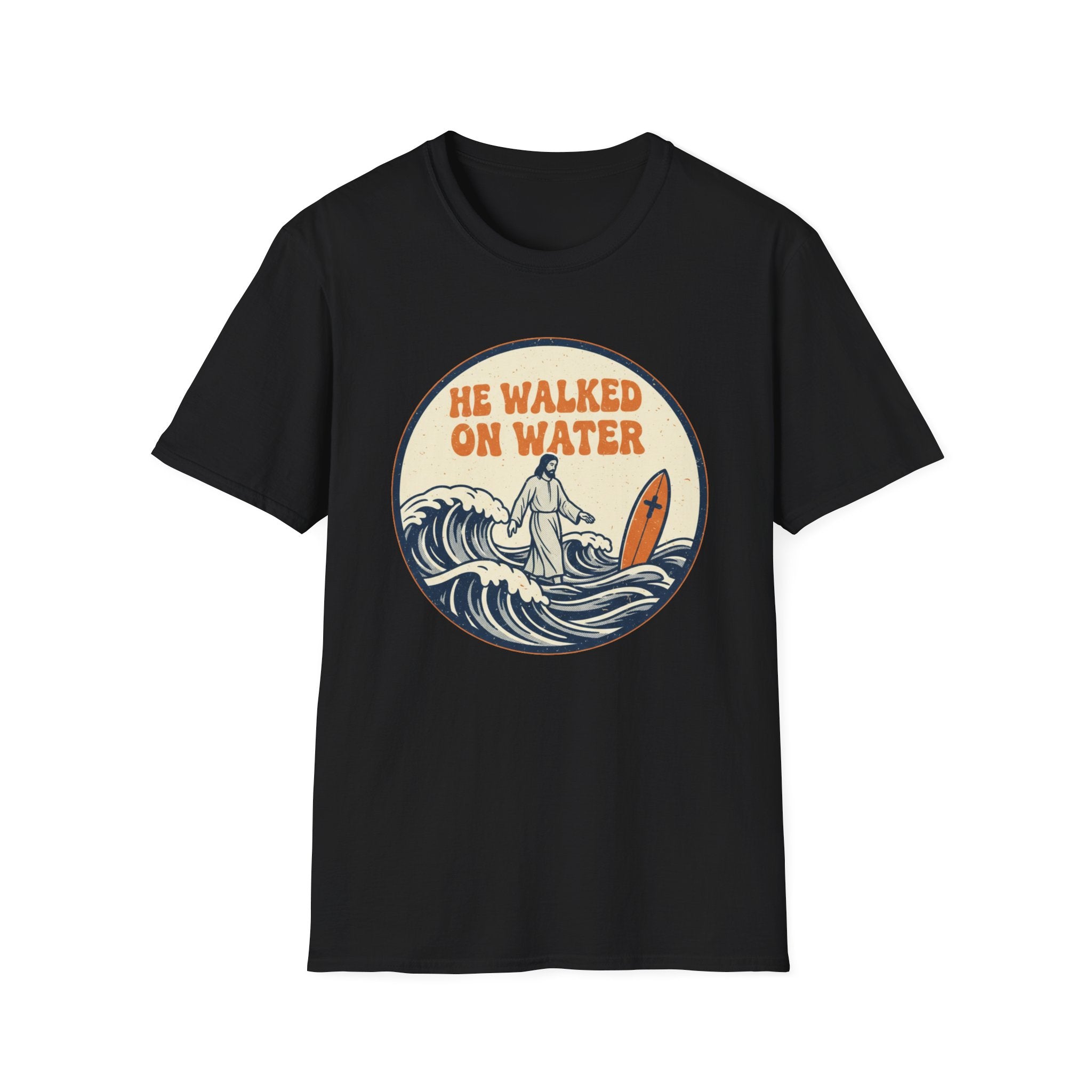 He Walked On Water 70s Vibe - T-Shirt