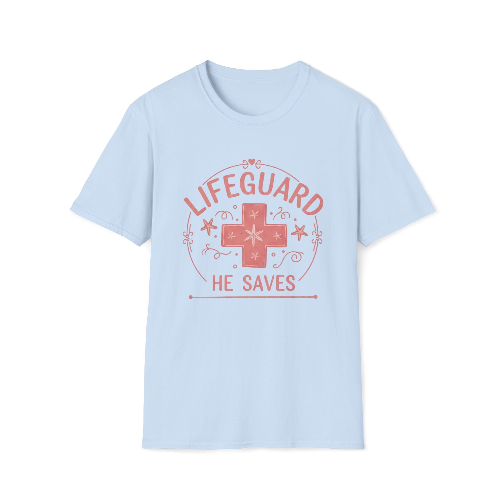 Lifeguard He Saves Pink T-Shirt