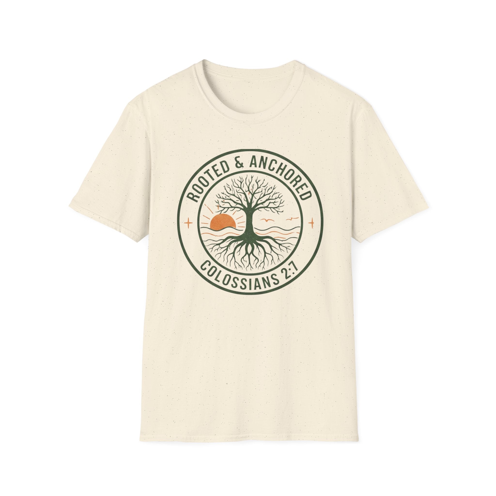 Rooted & Anchored Colossians 2:7 - T-Shirt