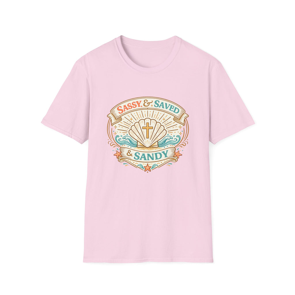 Sassy & Saved & Sandy Seashell - T-Shirt