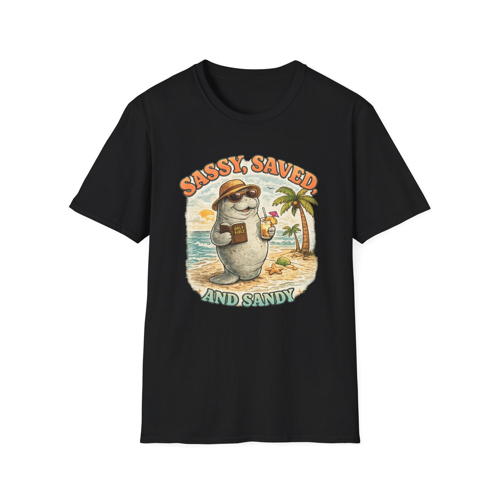 Sassy Saved and Sandy Manatee - T-Shirt