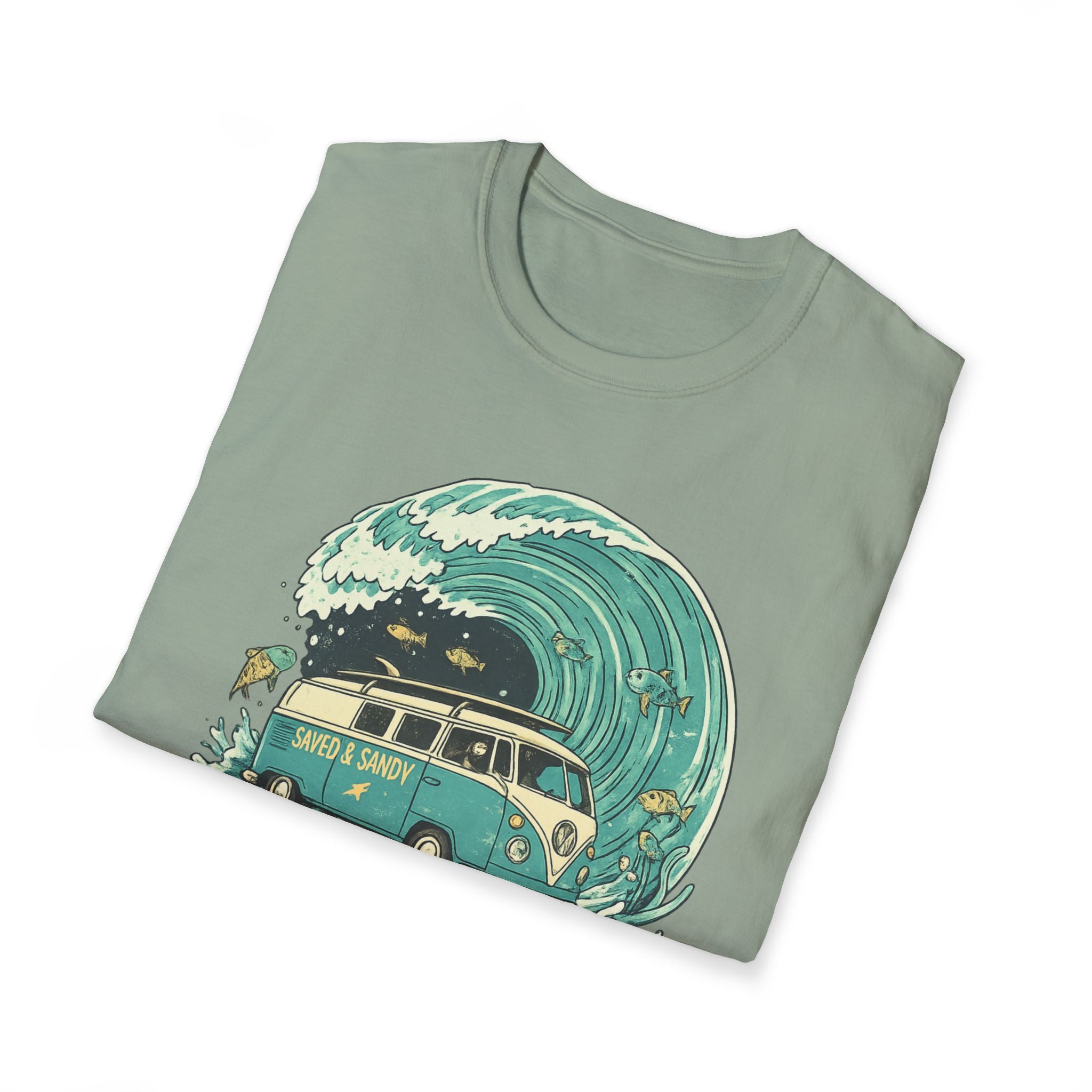 Parting the Waves Van Fish T-Shirt